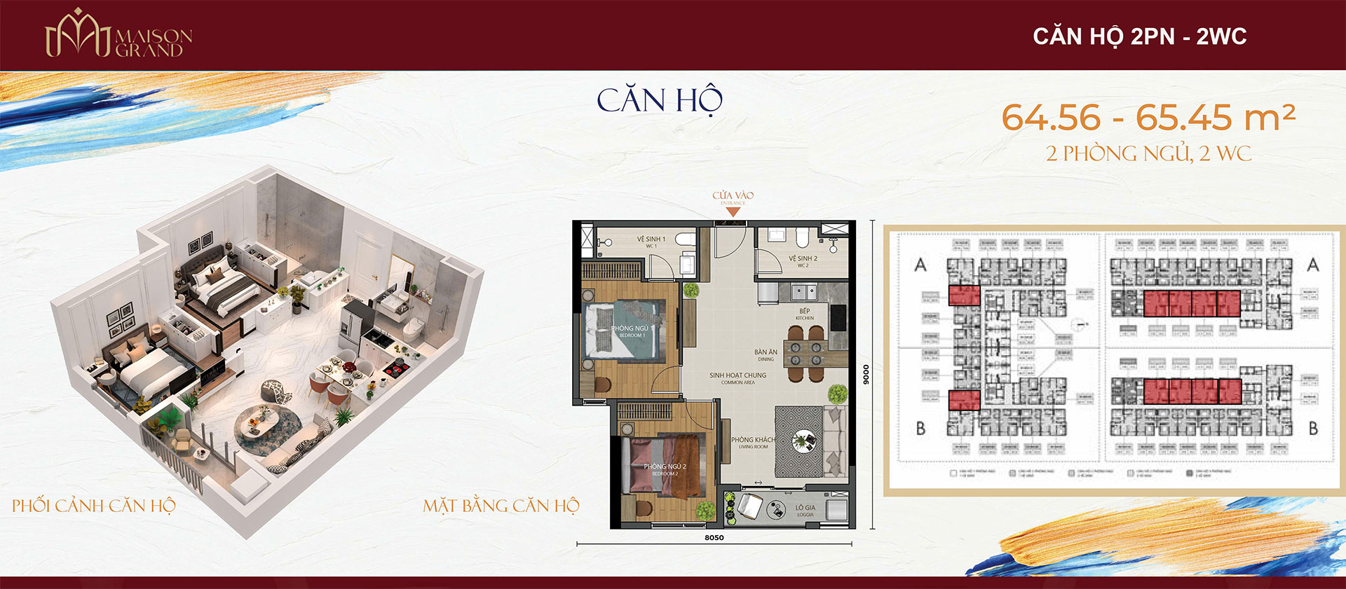 Maison Grand Phu my 2PN 2WC 65m2