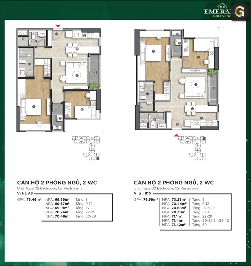 dự án căn hộ The Emerald Golf View Bình Dương