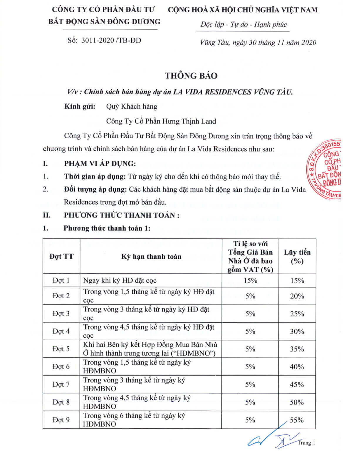 dự án La Vida Residence