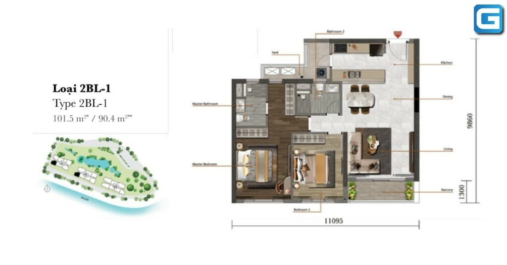 dự án căn hộ Palm Garden quận 2