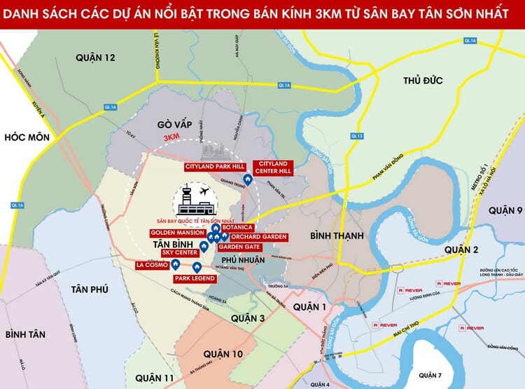 Dự án bất động sản nhà ở gần Sân Bay Tân Sơn Nhất