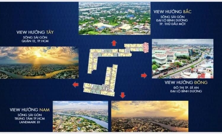 Thiết kế căn hộ The Rivana Bình Dương