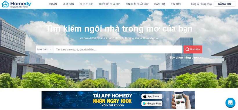 website đăng tin bất động sản