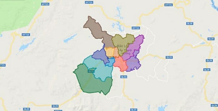 Bản đồ quy hoạch thành phố Bảo Lộc