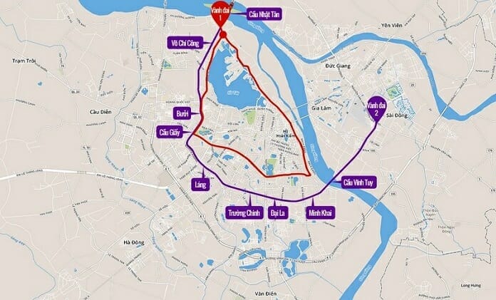 Đường vanh đai 1,2,3,4,5 Hà Nội