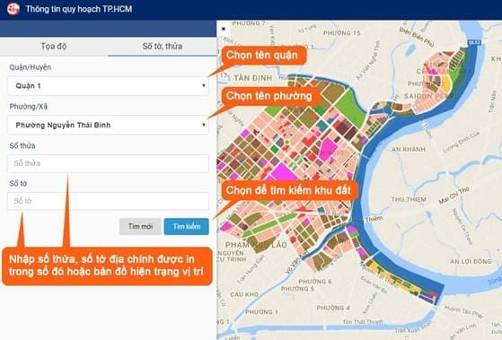 Tra cứu quy hoạch Tp.Hồ Chí Minh