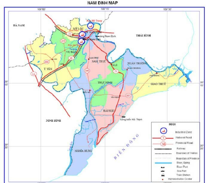quy hoạch thành phố Nam Định